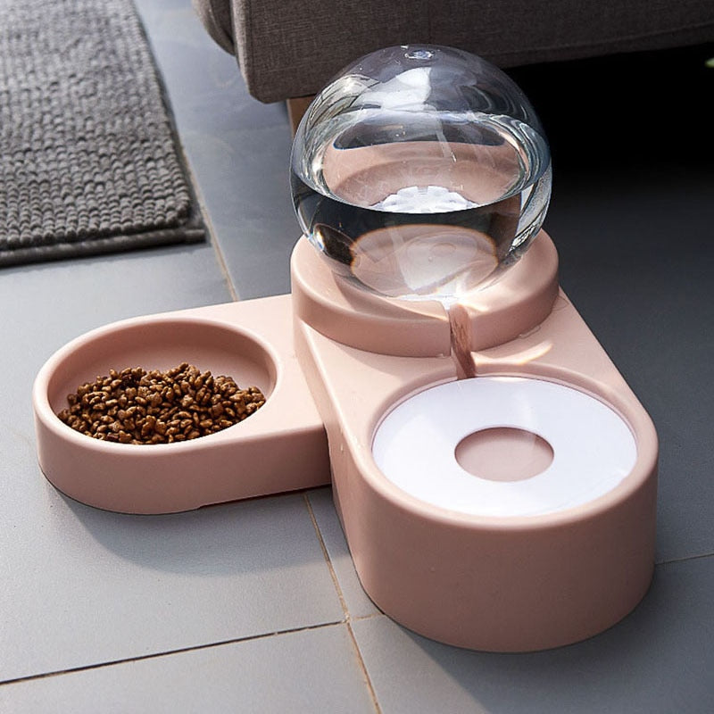 Automatic Pet Feeder & Water Fountain – Dog Bowls & Cat Drinking Station