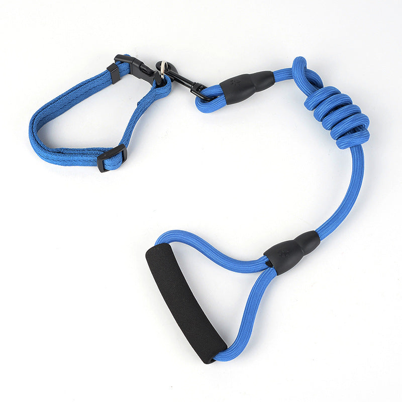Solid Color Dog Harness & Leash Set