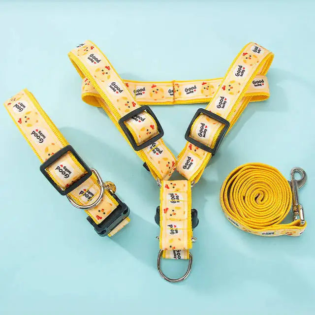 Cartoon Pet Harness & Leash Set