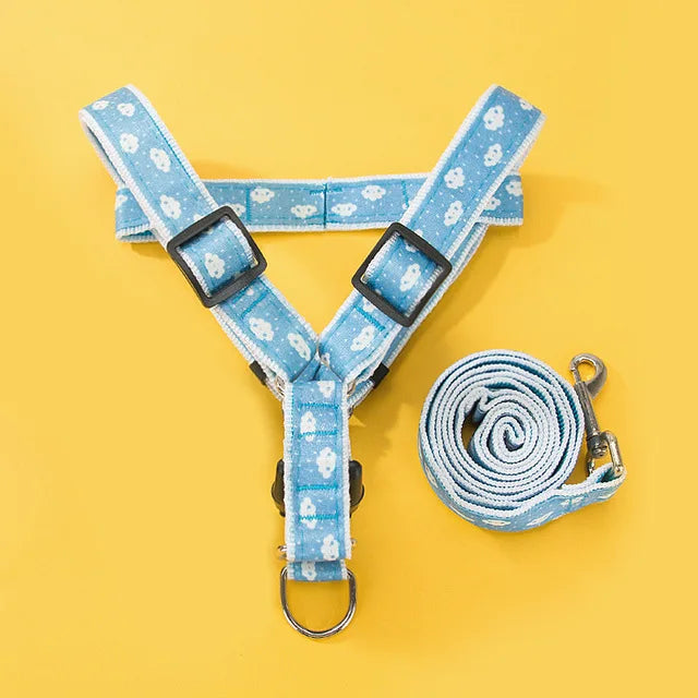 Cartoon Pet Harness & Leash Set