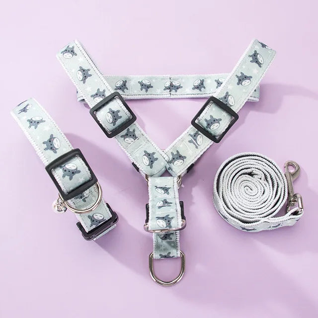 Cartoon Pet Harness & Leash Set