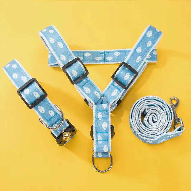 Cartoon Pet Harness & Leash Set