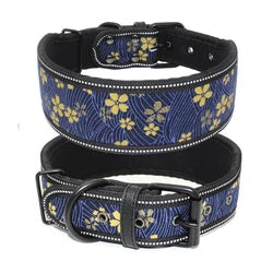 Reflective Printed Dog Collar – Comfortable & Safe for Day and Night
