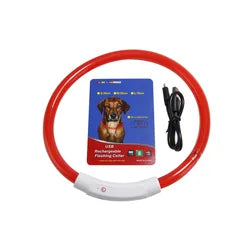 LED Dog Collar – Adjustable, Waterproof, USB Rechargeable for Night Safety
