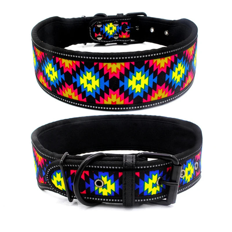 Reflective Printed Dog Collar – Comfortable & Safe for Day and Night