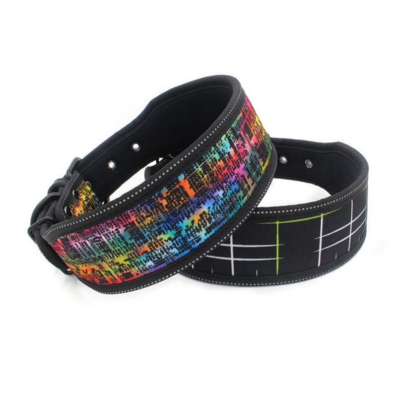 Reflective Printed Dog Collar – Comfortable & Safe for Day and Night