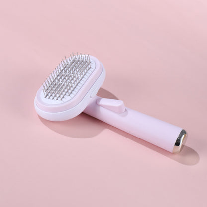 Pet Grooming Brush – Self-Cleaning Comb for Dogs & Cats
