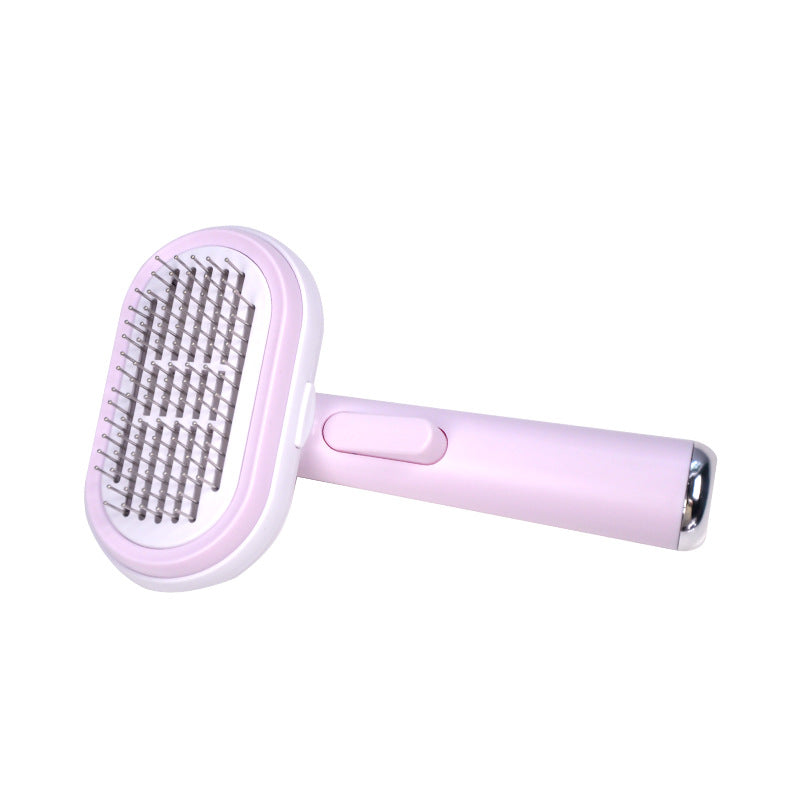 Pet Grooming Brush – Self-Cleaning Comb for Dogs & Cats