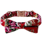 Floral Dog Collar with Flower Bow Knot – Stylish & Comfortable