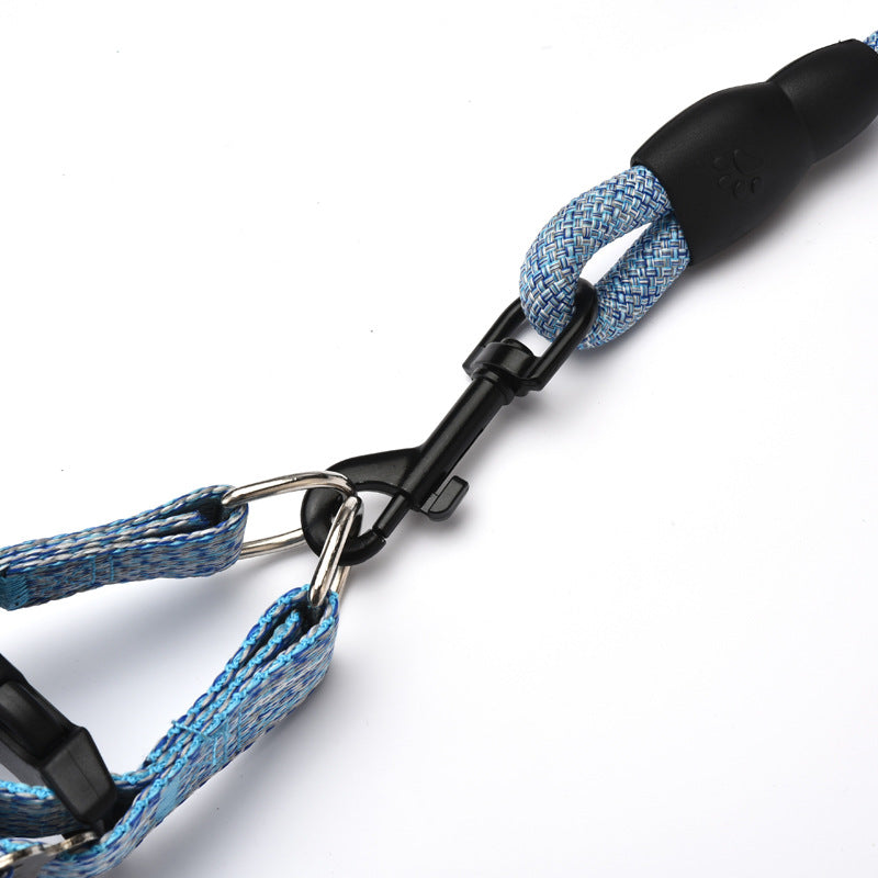 Adjustable Dog Chest Strap Harness with Leash – Comfortable Walking Lead