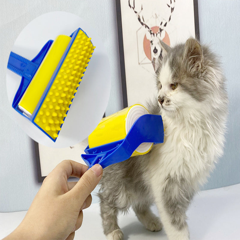Reusable Pet Hair Remover Roller – Washable Sticky Brush for Clothes & Dust