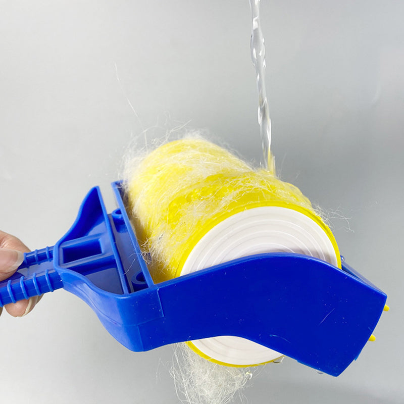 Reusable Pet Hair Remover Roller – Washable Sticky Brush for Clothes & Dust