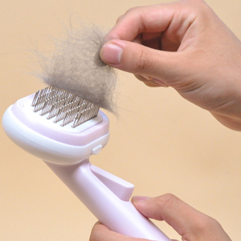 Pet Grooming Brush – Self-Cleaning Comb for Dogs & Cats