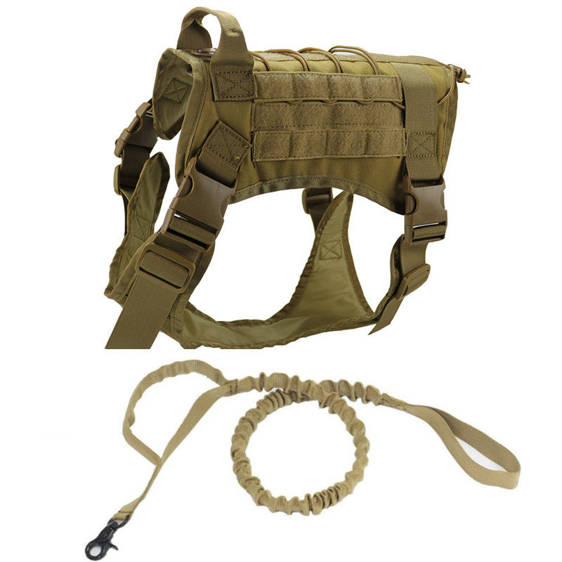 Outdoor Tactical Dog Harness with Leas