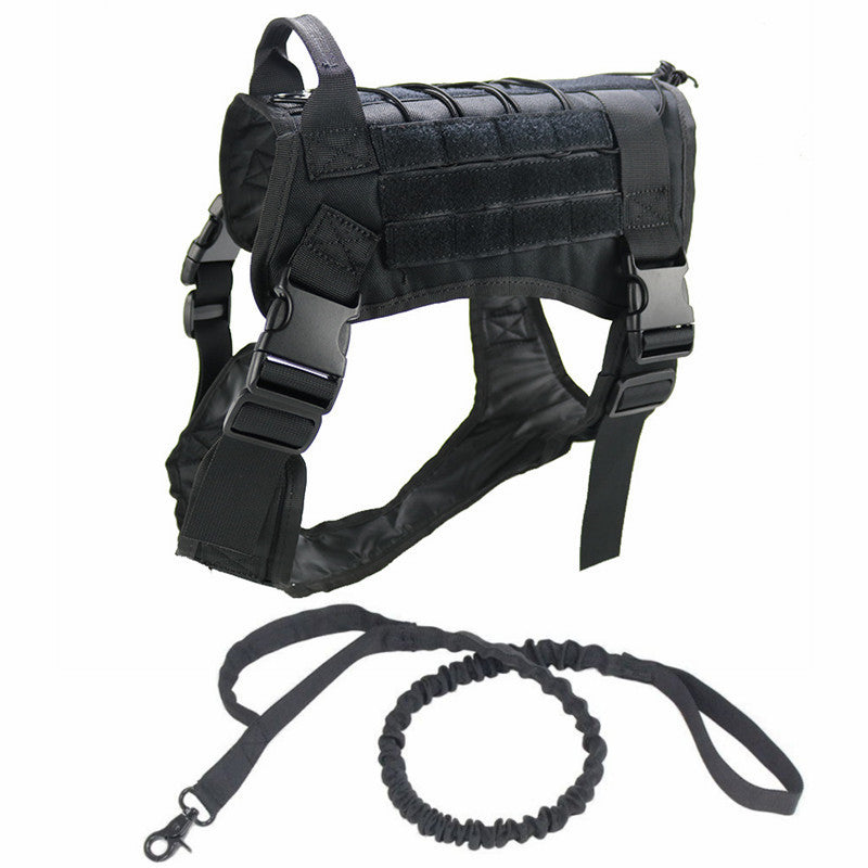 Outdoor Tactical Dog Harness with Leas