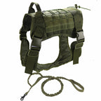 Outdoor Tactical Dog Harness with Leas