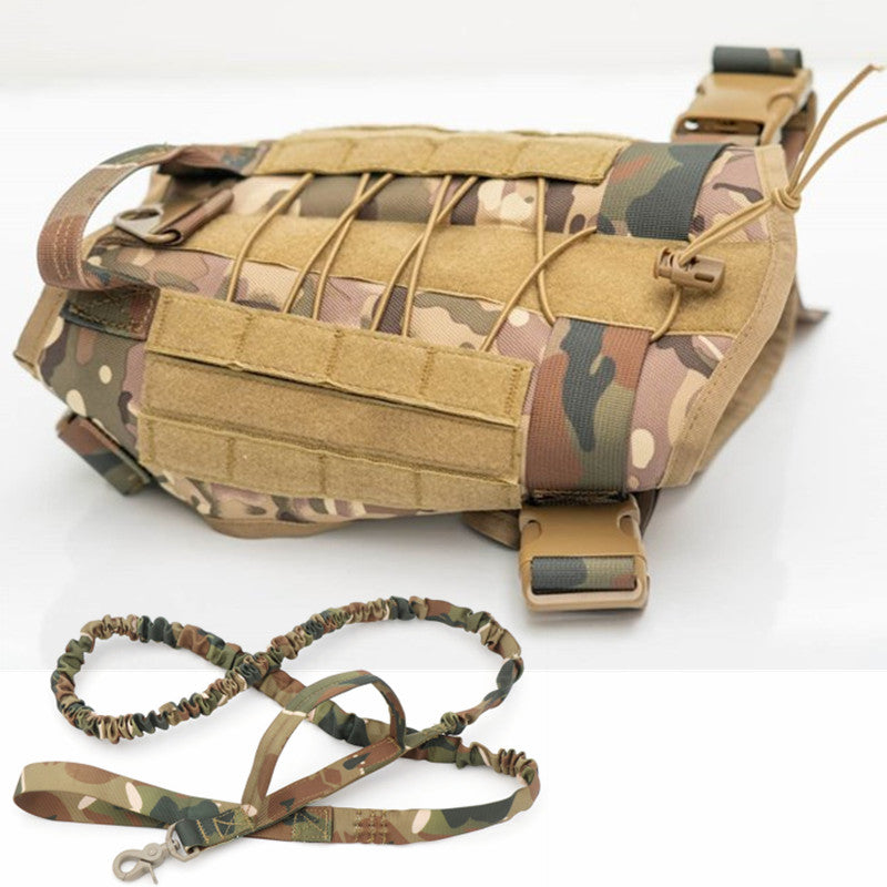 Outdoor Tactical Dog Harness with Leas