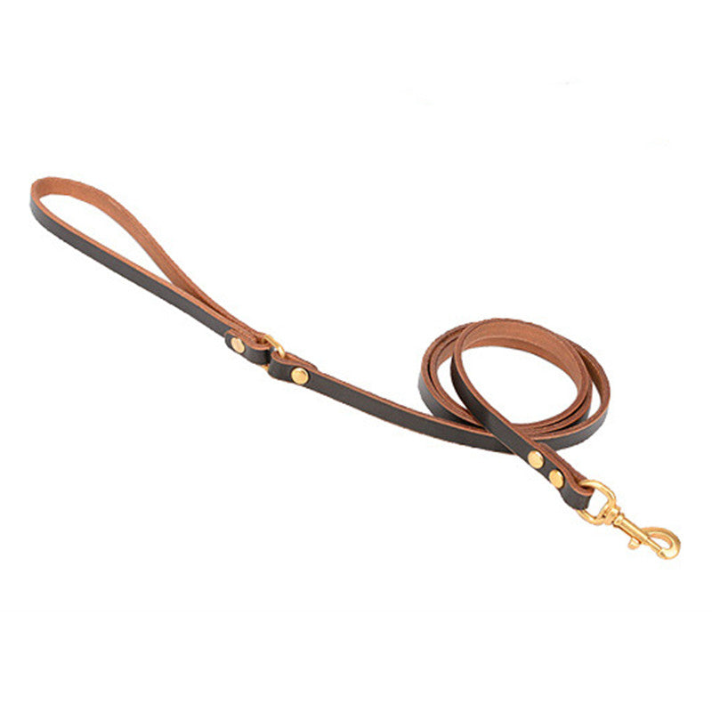 Solid Leather Dog Leash