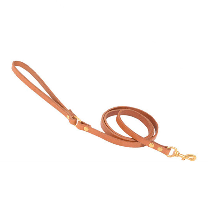 Solid Leather Dog Leash