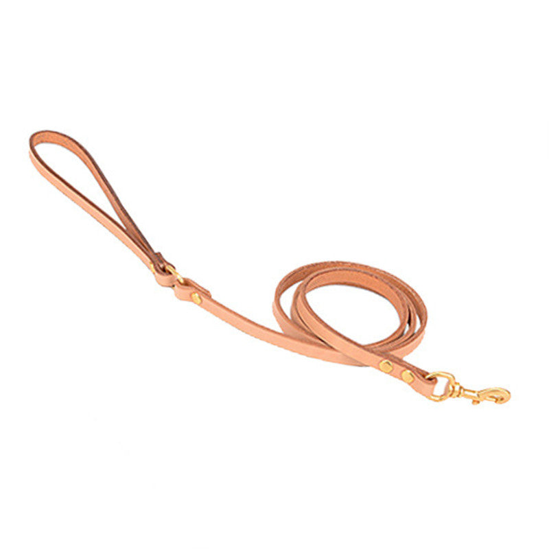 Solid Leather Dog Leash