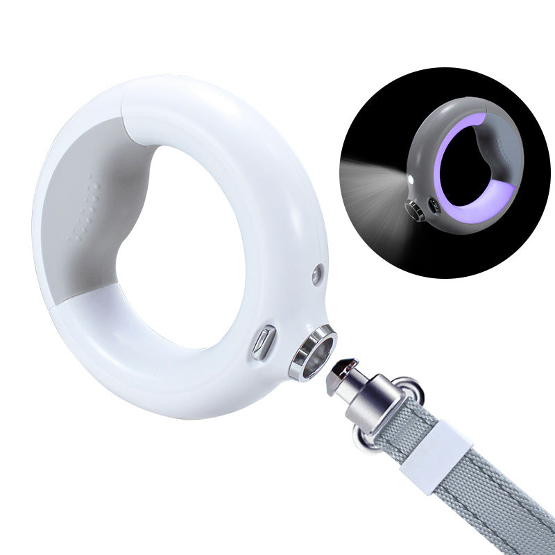 Night Light Dog Leash with Poop Bags