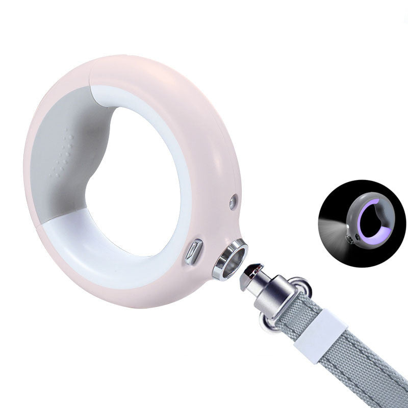 Night Light Dog Leash with Poop Bags