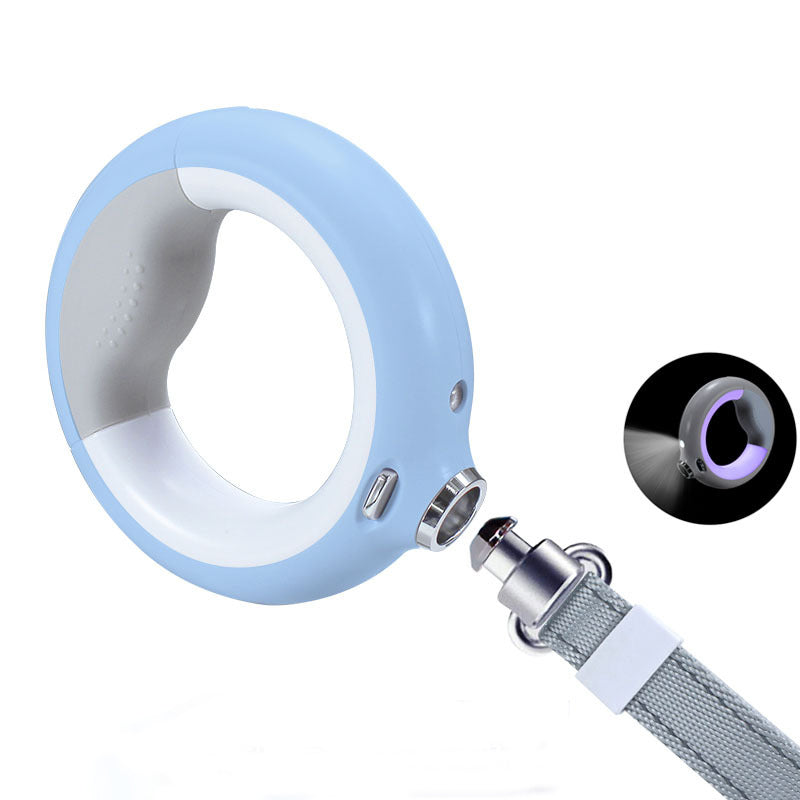 Night Light Dog Leash with Poop Bags