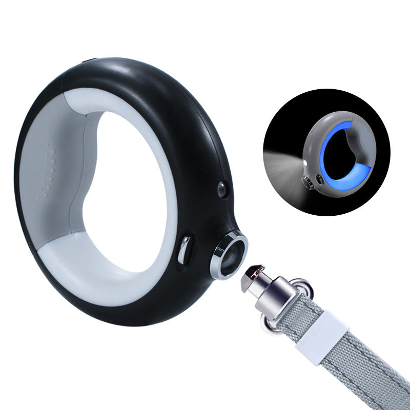 Night Light Dog Leash with Poop Bags