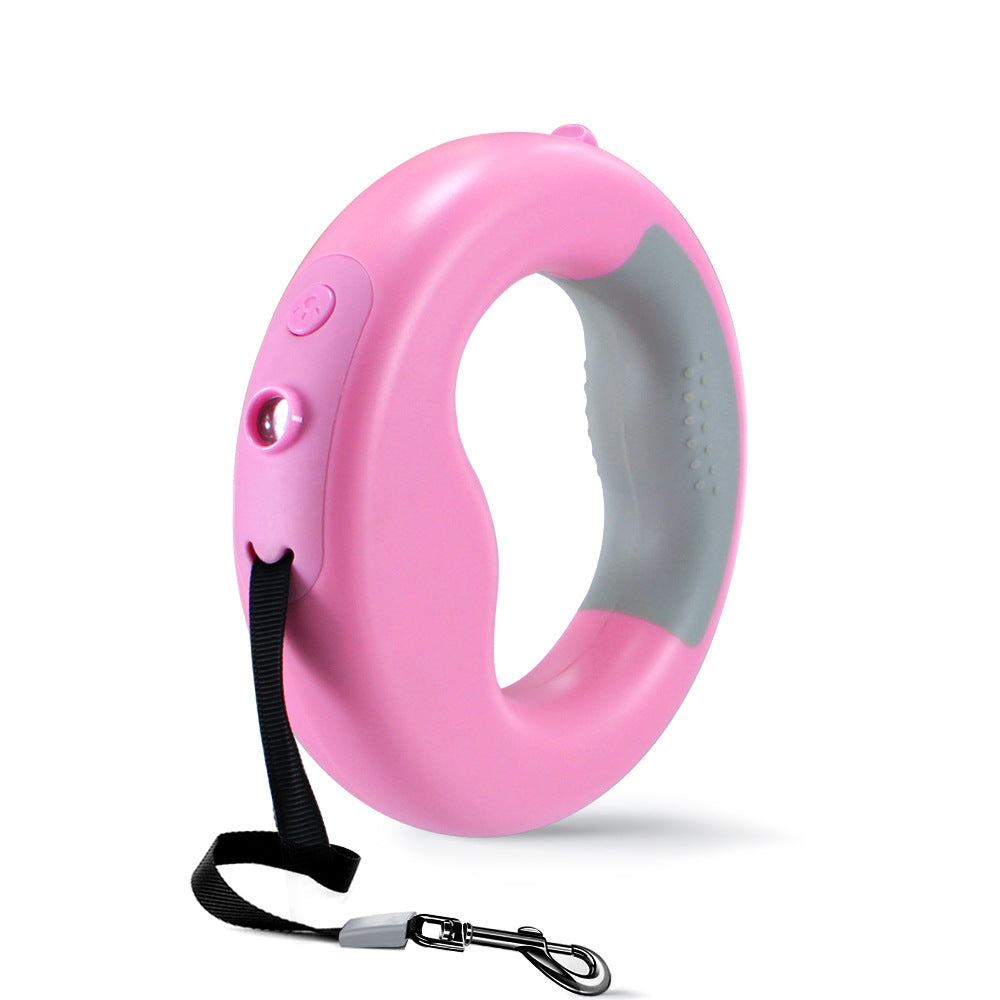 Night Light Dog Leash with Poop Bags