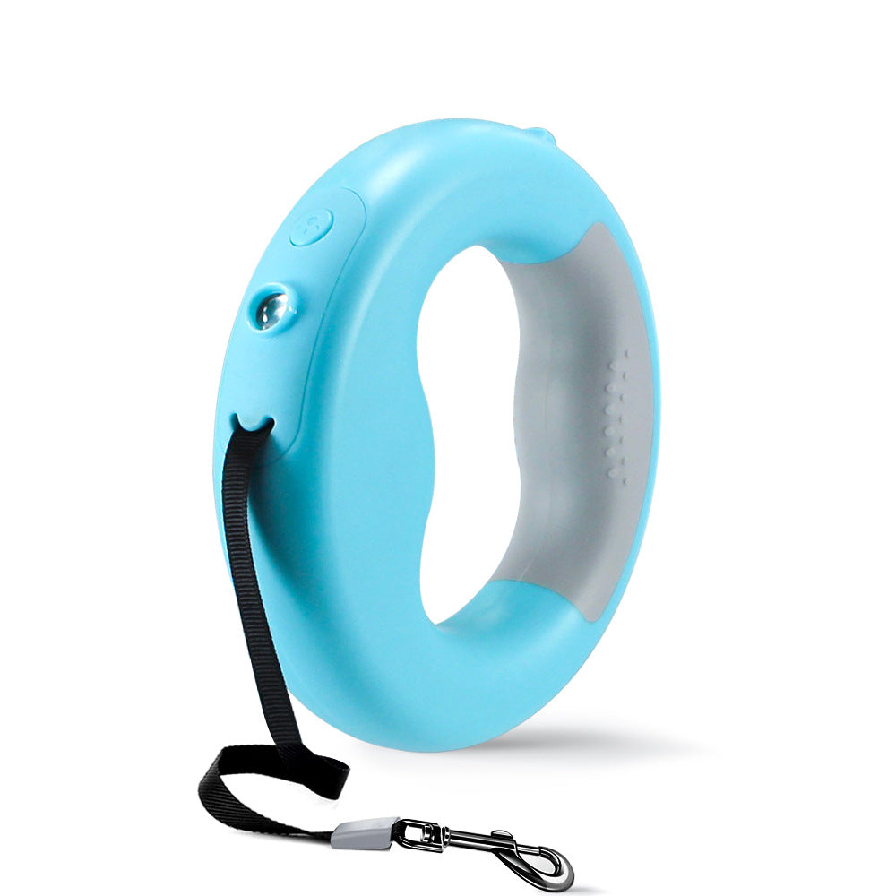 Night Light Dog Leash with Poop Bags