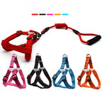 Solid Color Dog Harness & Leash Set