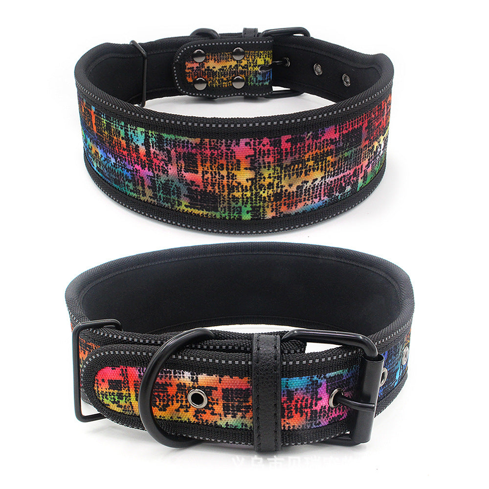 Reflective Printed Dog Collar – Comfortable & Safe for Day and Night