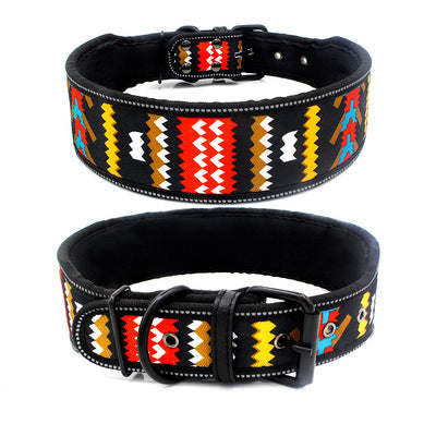 Reflective Printed Dog Collar – Comfortable & Safe for Day and Night