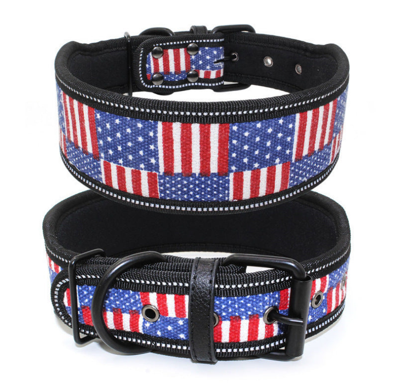 Reflective Printed Dog Collar – Comfortable & Safe for Day and Night