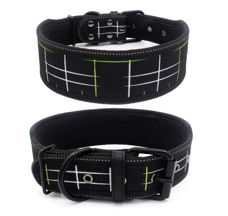 Reflective Printed Dog Collar – Comfortable & Safe for Day and Night