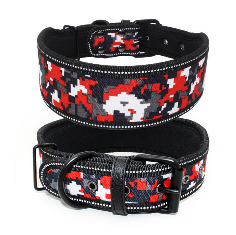 Reflective Printed Dog Collar – Comfortable & Safe for Day and Night
