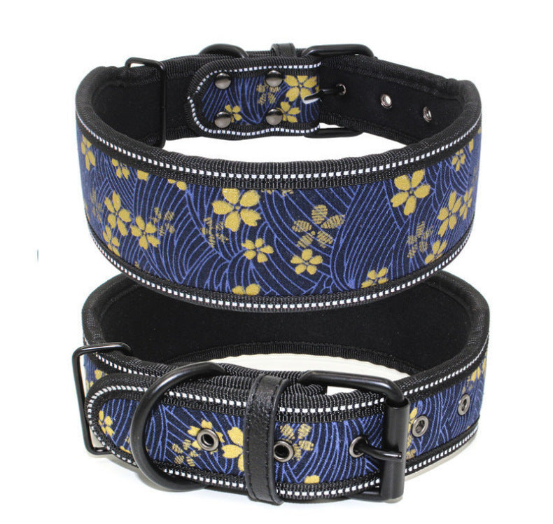 Reflective Printed Dog Collar – Comfortable & Safe for Day and Night